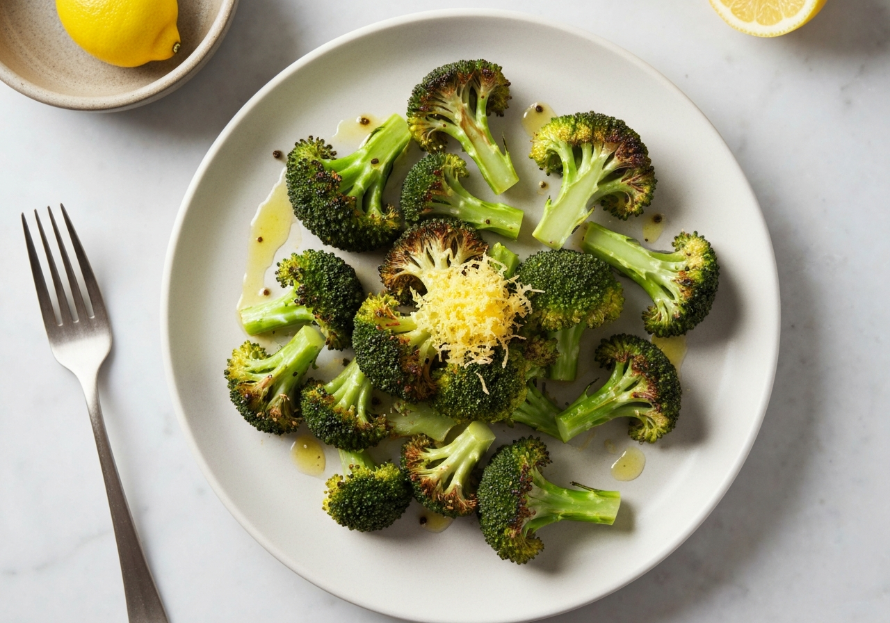 Brócoli al Horno con Tomate y Almendras