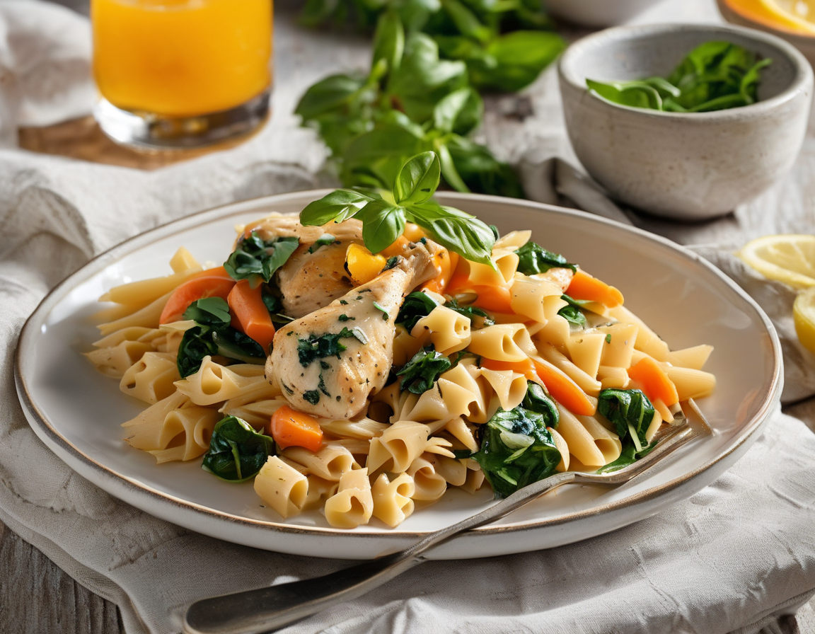 Pasta con Pollo y Verduras a la Latina