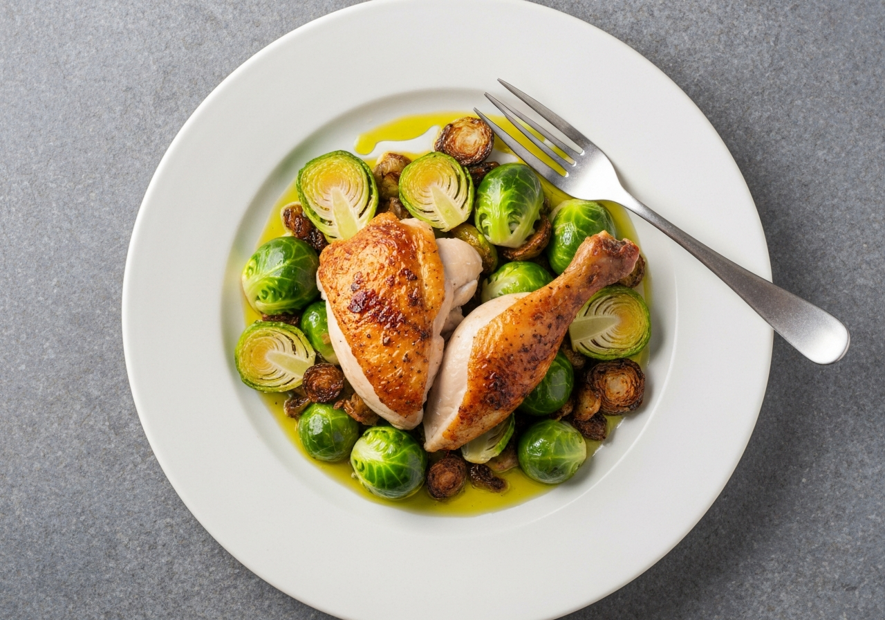 Pollo al Horno con Verduras Bajas en Fructosa