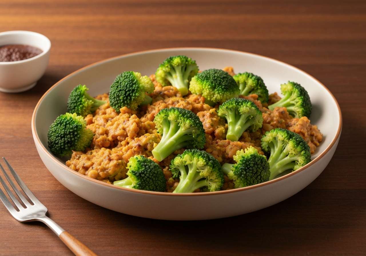 Pollo al Horno con Papas y Brócoli Mediterráneo