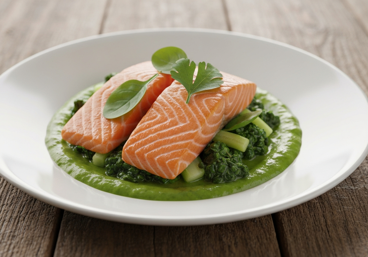 Salmón al Horno con Verduras Mediterráneas