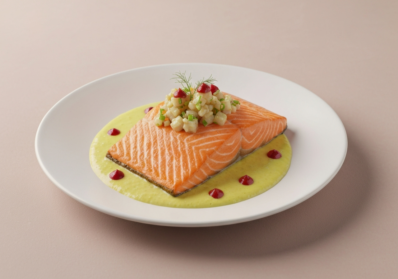 Salmón al Horno con Verduras Mediterráneas