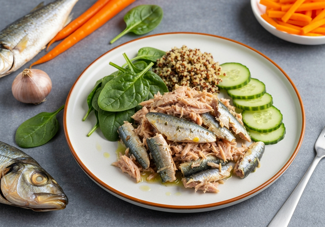 Sardinas al Horno con Verduras Low-FODMAP