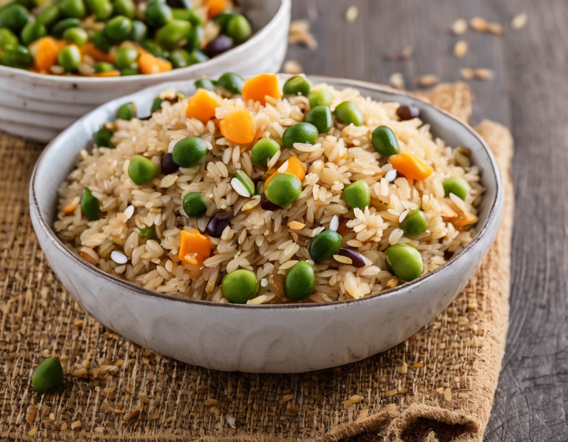 Arroz con Almendras y Verduras para Intolerancia a la Fructosa