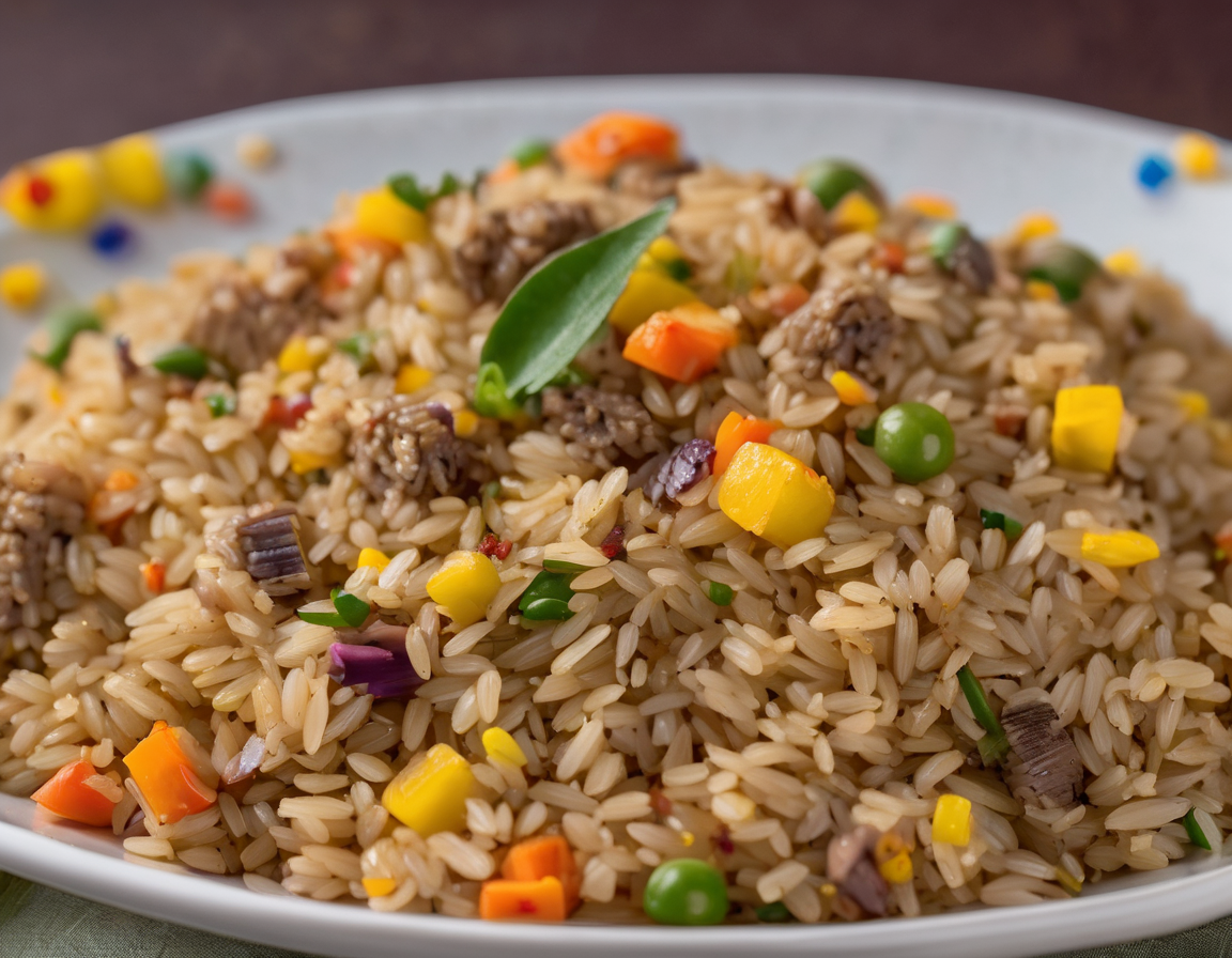 Arroz Integral con Cordero y Verduras para Estreñimiento Crónico