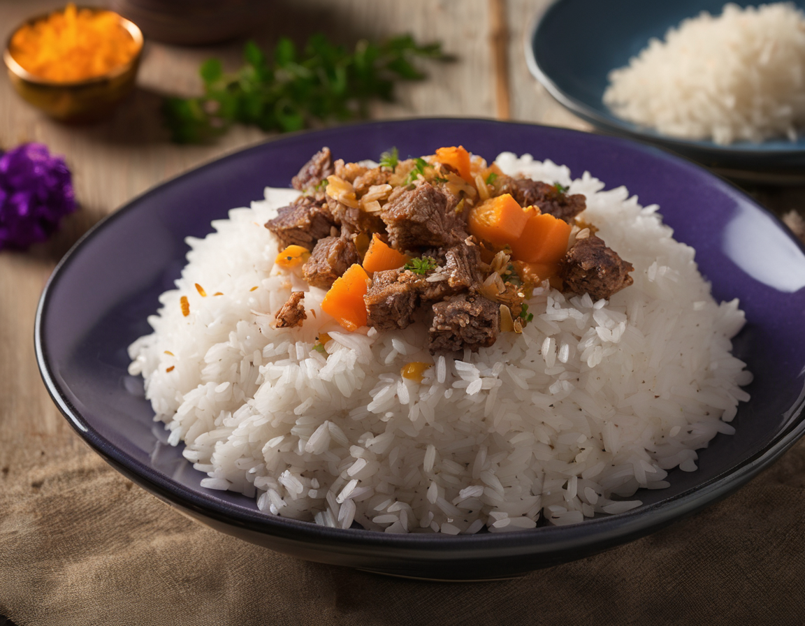 Arroz con Cordero Suave al Estilo Latino