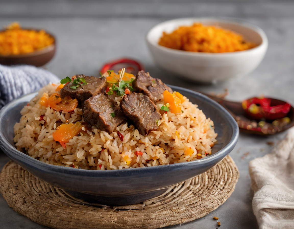 Arroz Integral con Cordero al Estilo DASH