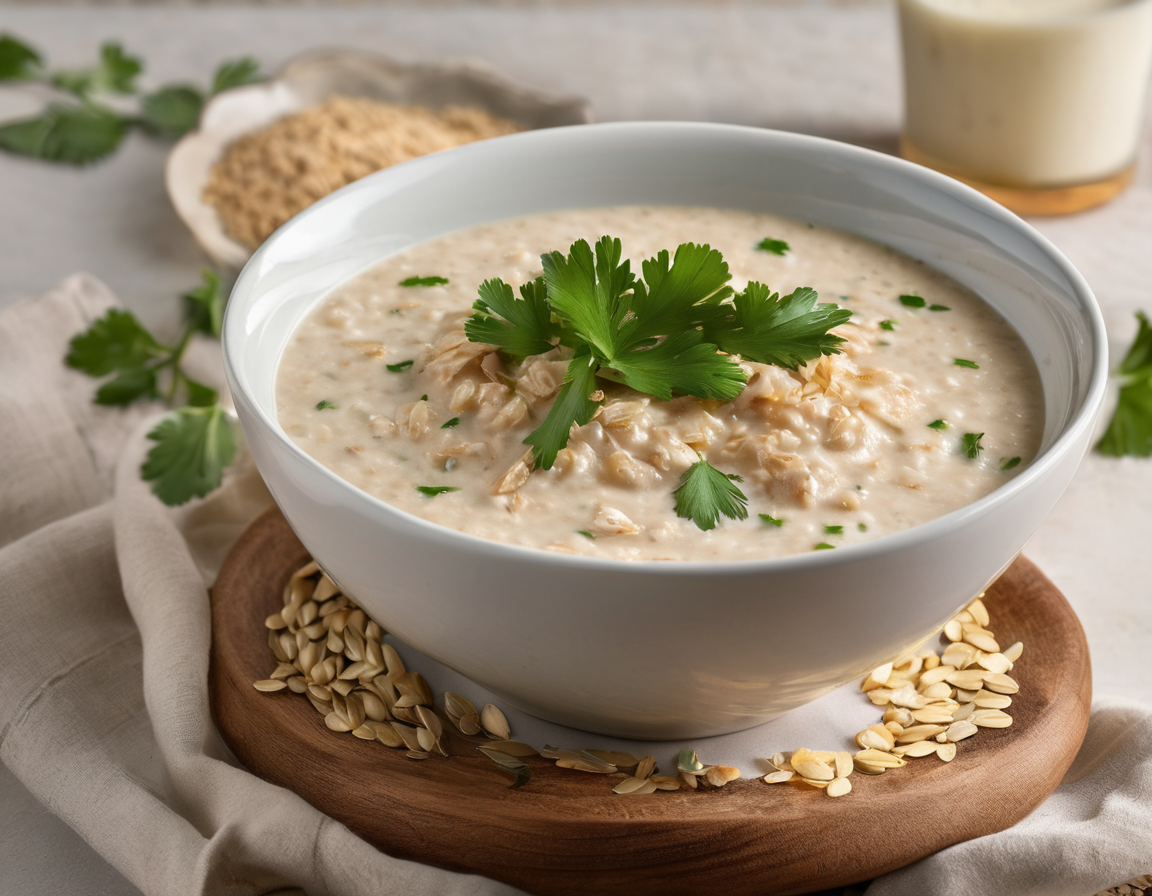 Avena Cremosa con Pescado al Cilantro