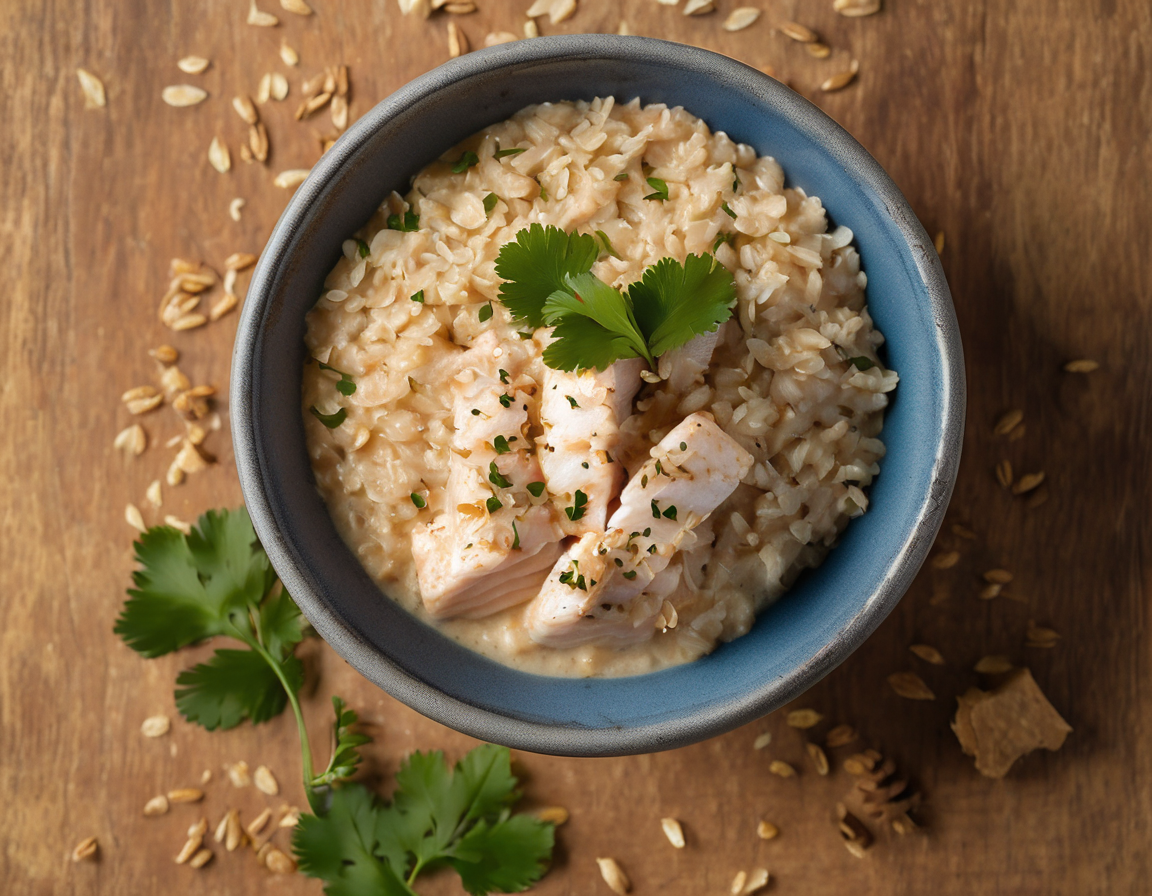 Bowl de Avena y Pescado al Estilo Latino