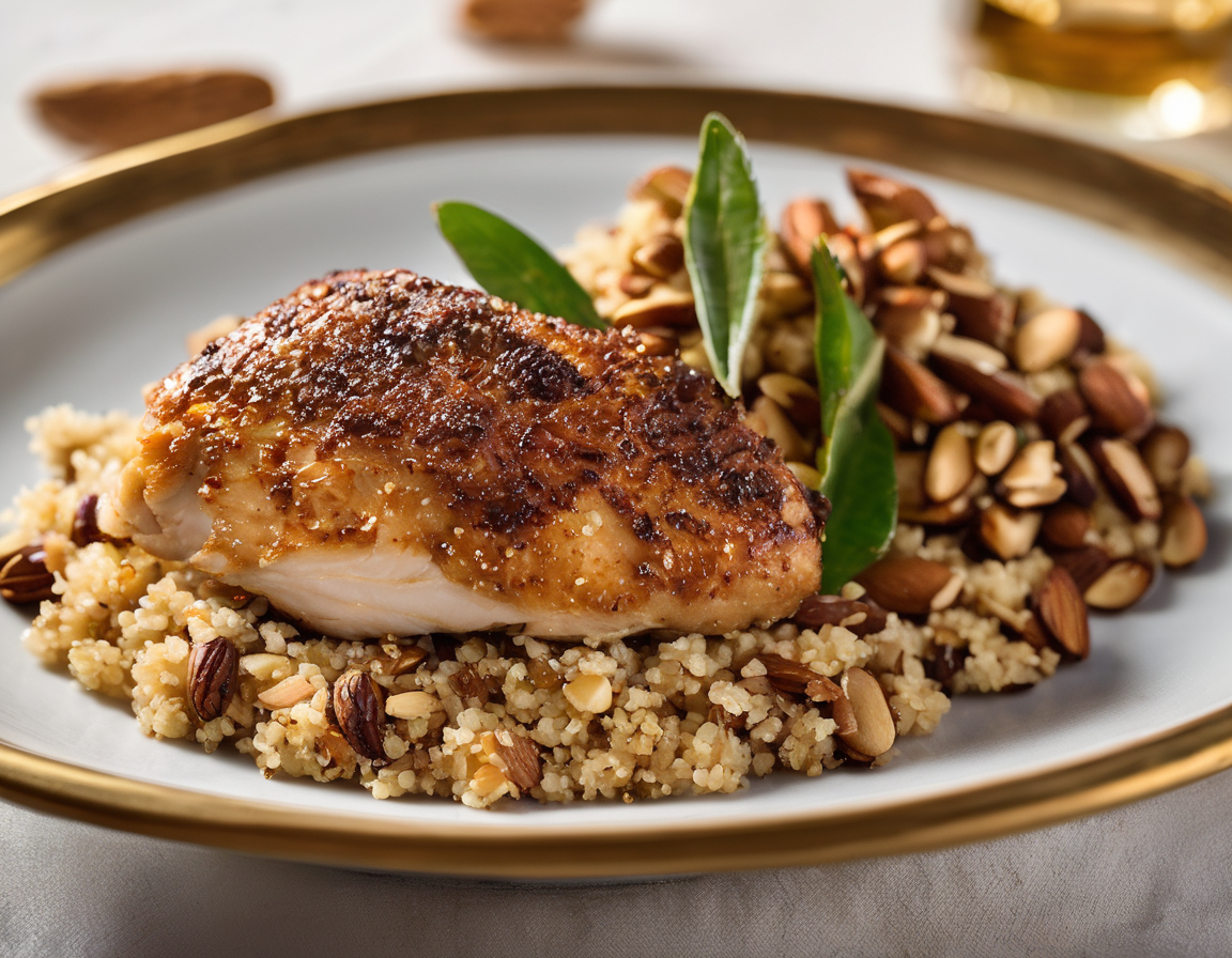 Pollo con Almendras y Quinoa al Estilo Brasileño