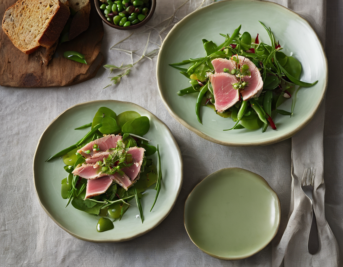 Atún a la Provenzal con Ensalada de Judías Verdes