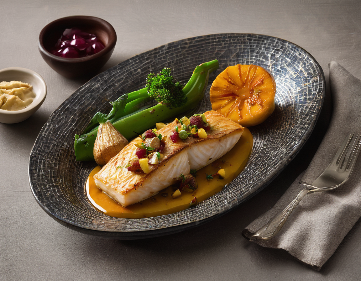 Atún al Horno con Batata y Calabacín