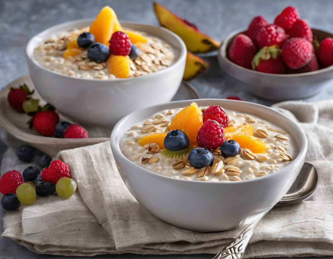 Avena Cremosa con Frutas Tropicales y Semillas