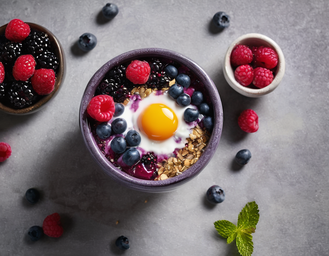 Bowl de Desayuno de Chía y Bayas Compatible con DASH