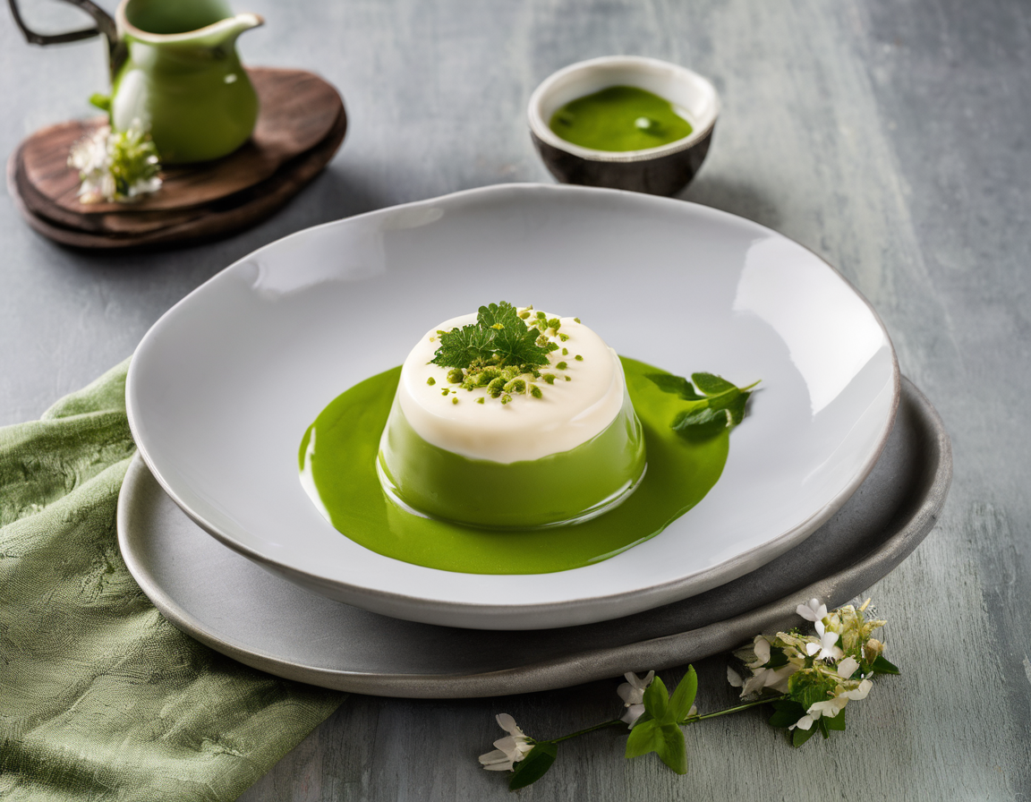 Crema de Coliflor con Condimento Verde Brasileño