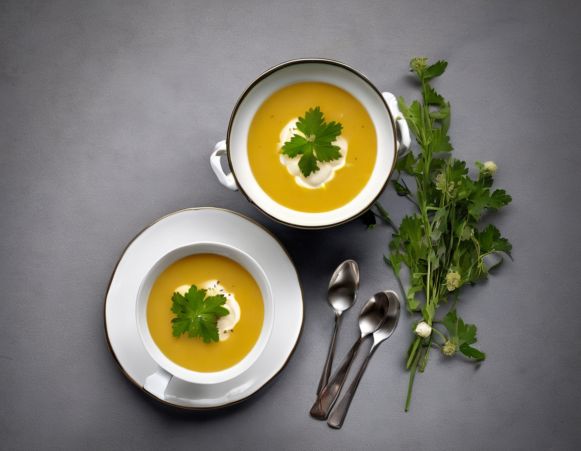 Sopa cremosa de coliflor estilo canadiense