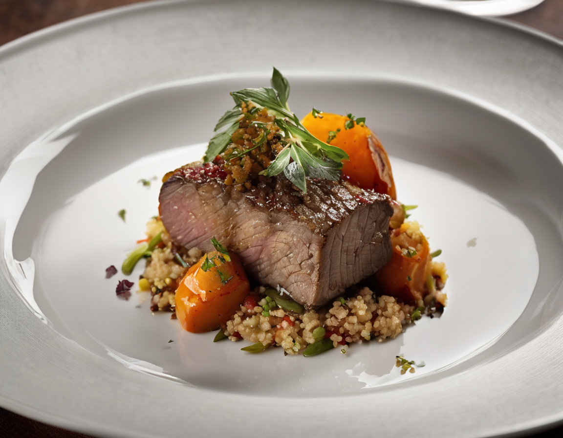 Ragú de Cordero Canadiense con Verduras Asadas y Quinoa