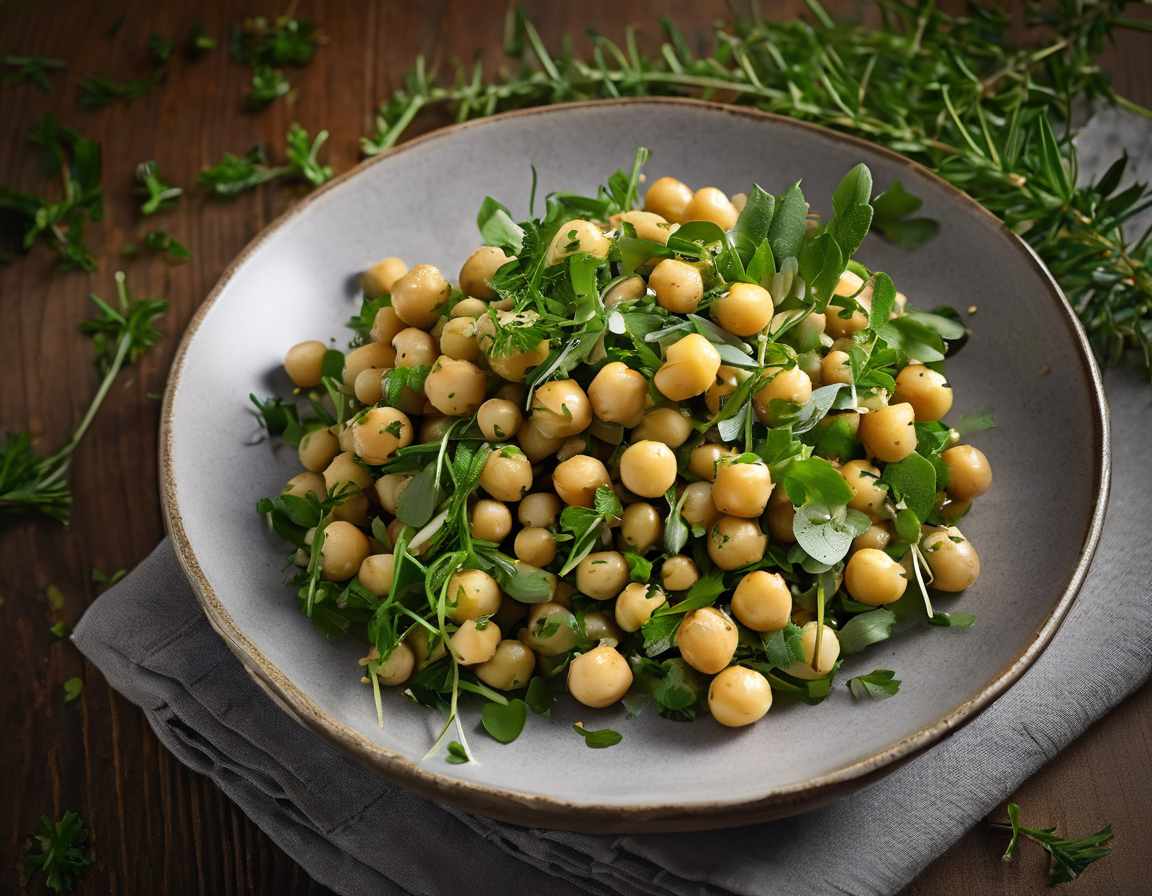 Ensalada de Garbanzos con Hierbas Frescas