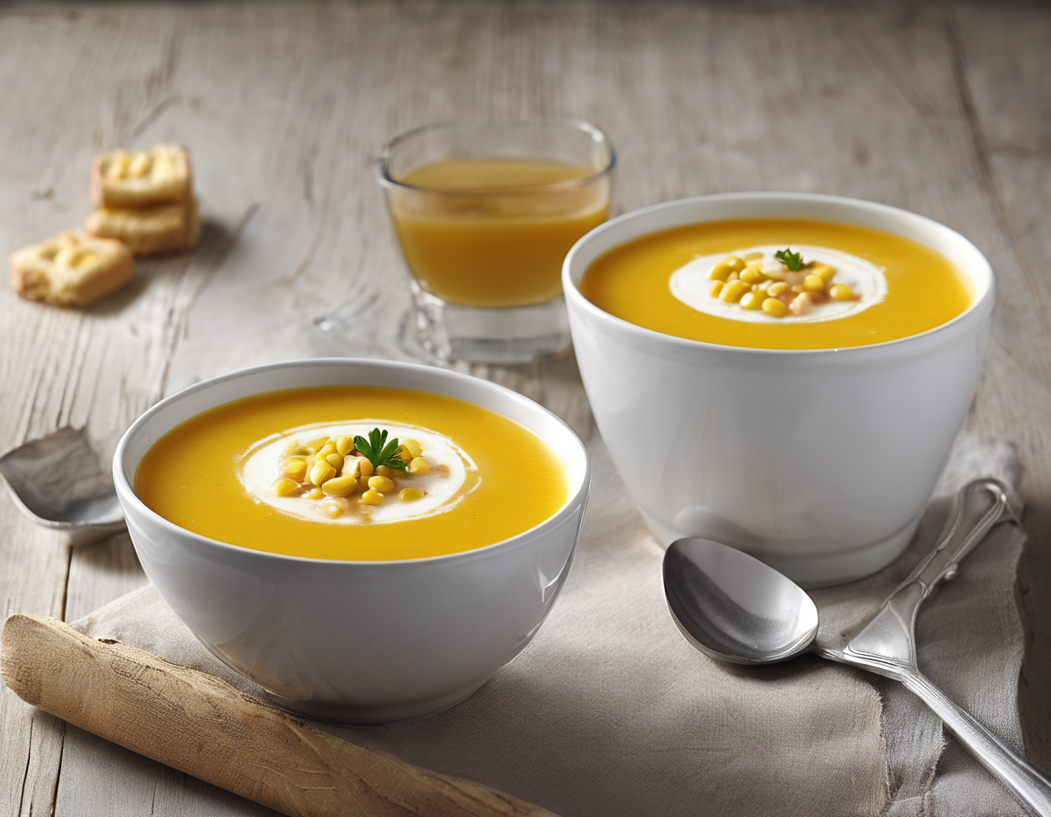 Sopa de maíz dulce canadiense adaptada para EII