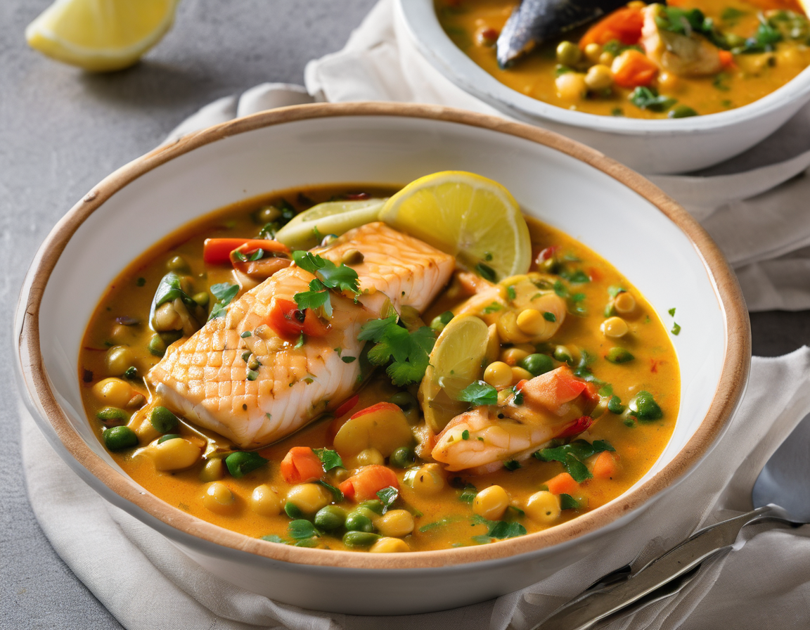 Moqueca de Pescado con Verduras al Estilo DASH