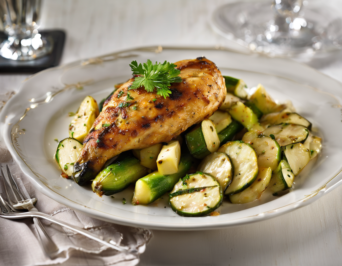 Pollo al Horno con Verduras Suaves