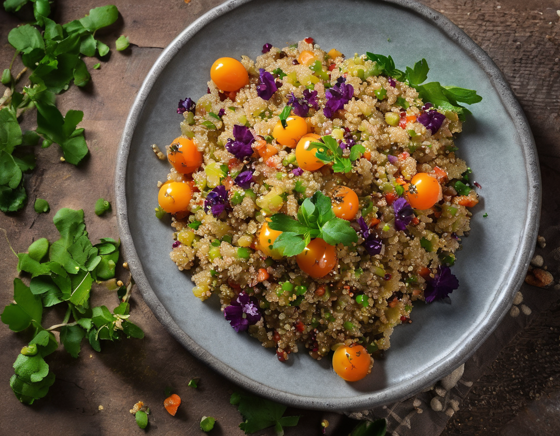Quinoa con Verduras Suaves a la Francesa