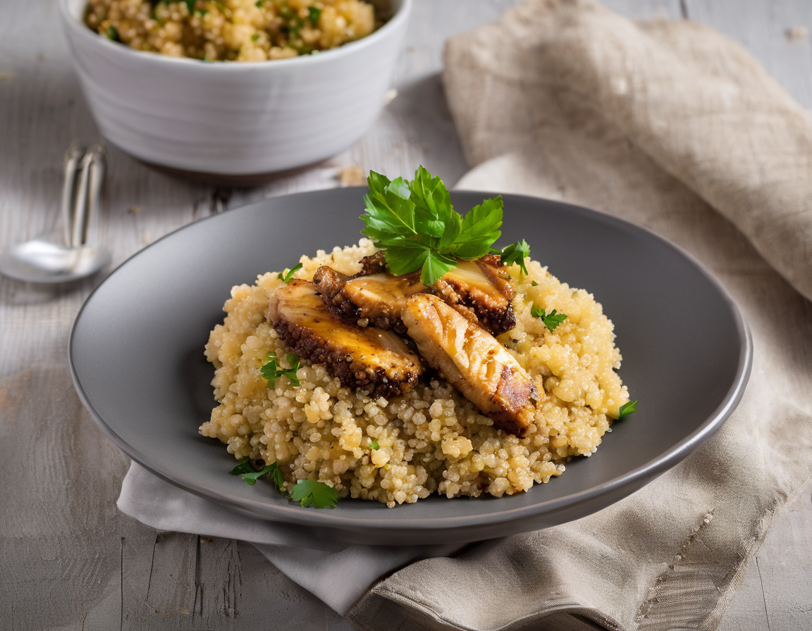 Quinoa con Pollo y Calabacín a la Brasileña