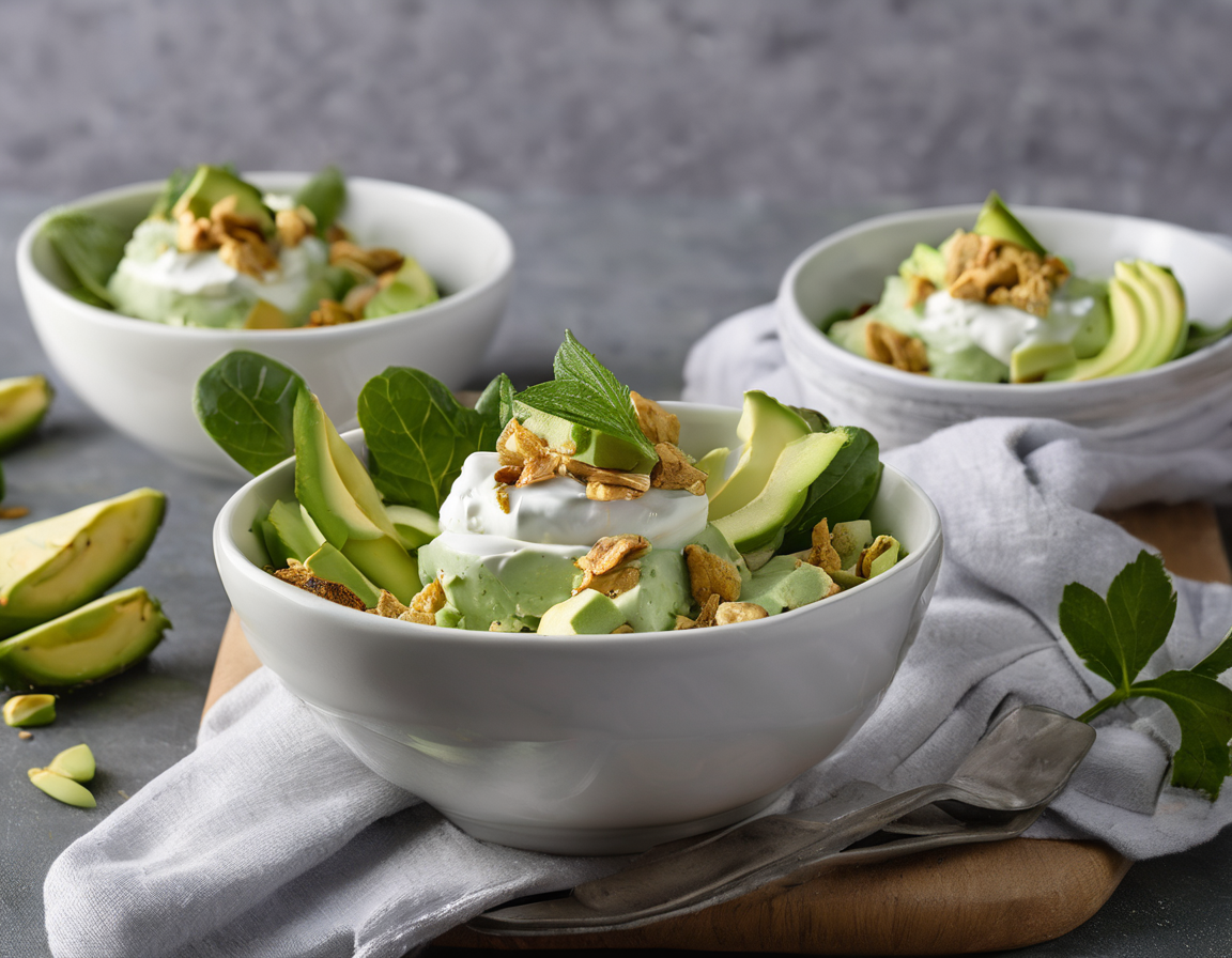 Ensalada de Yogur con Pollo y Aguacate