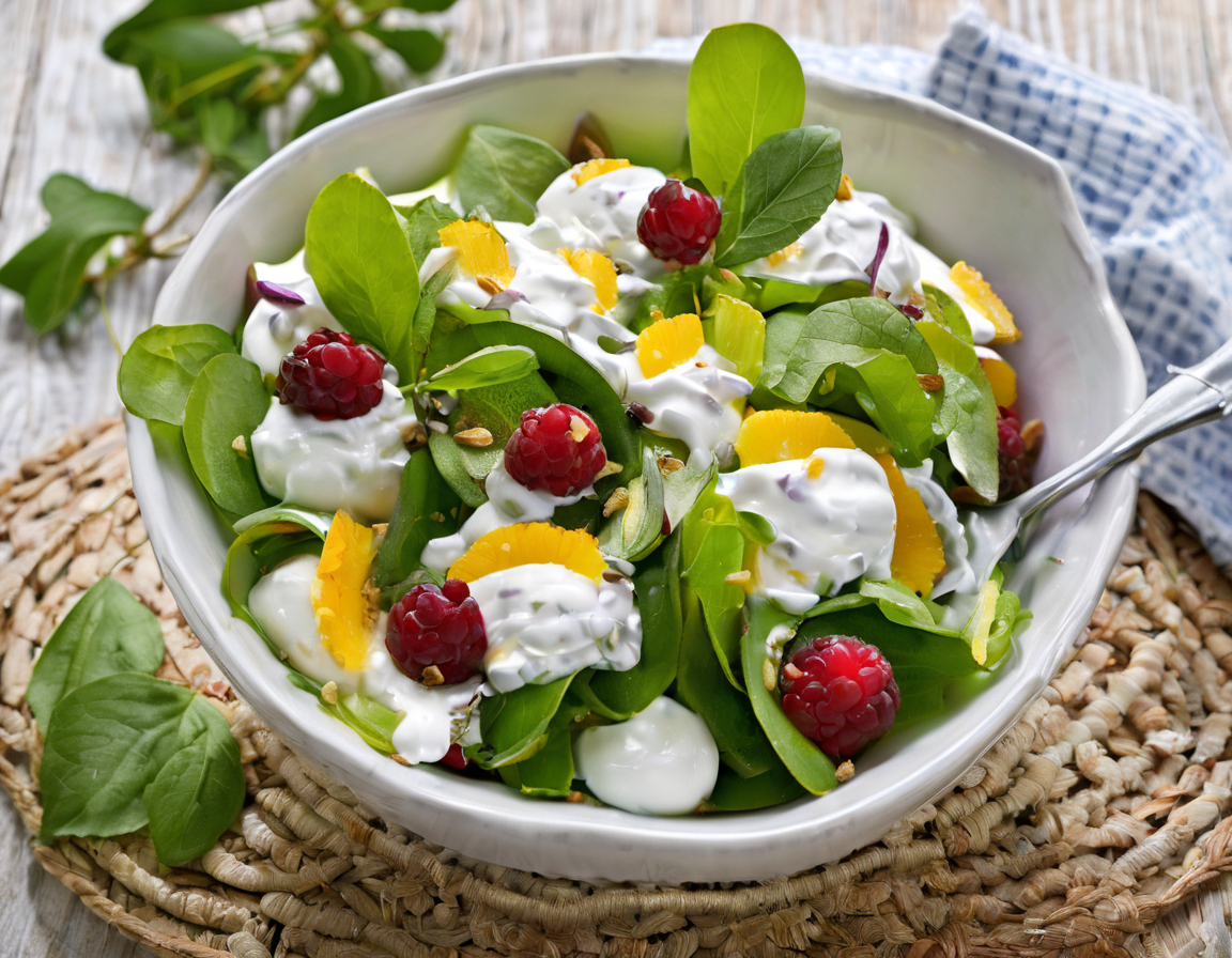 Ensalada Mediterránea con Yogur Griego y Fibra para el Estreñimiento