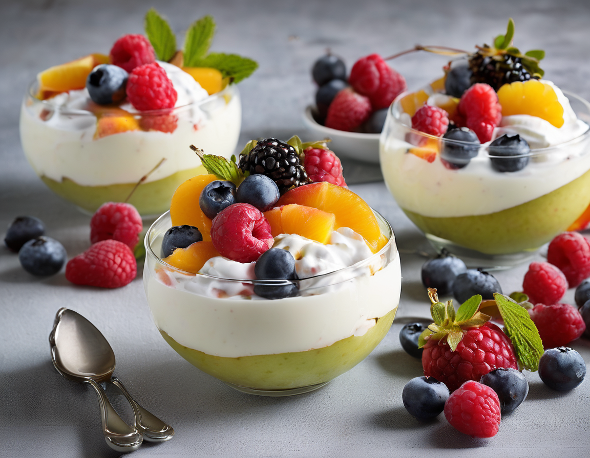 Ensalada de Frutas con Yogur Griego y Miel