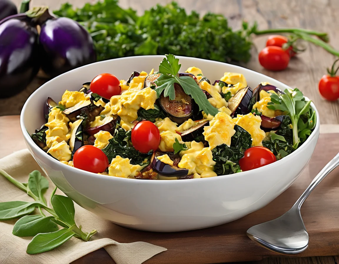 Tortilla de Berenjenas y Espinacas con Salsa de Tomate
