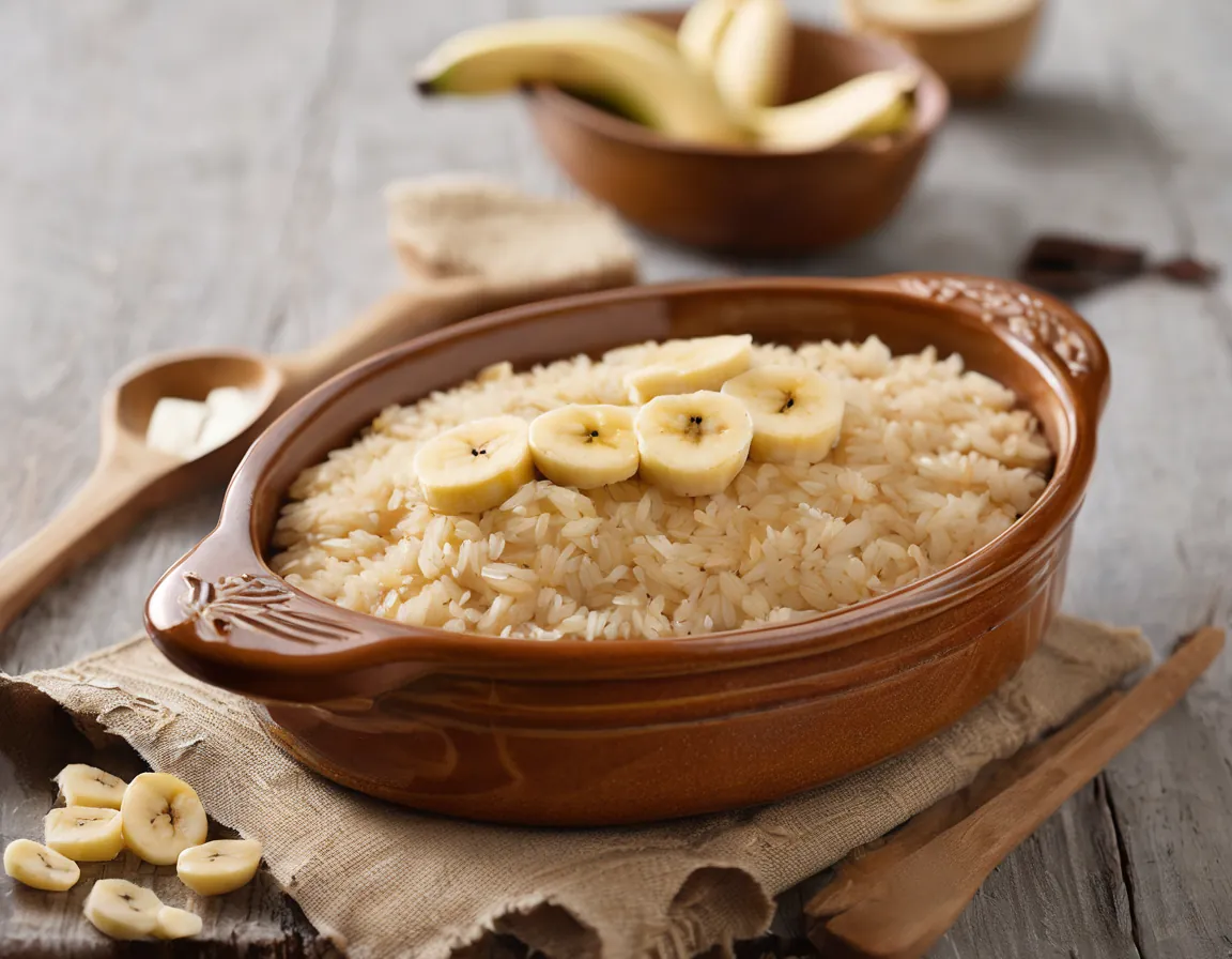 Arroz con Banana al Horno para ERGE