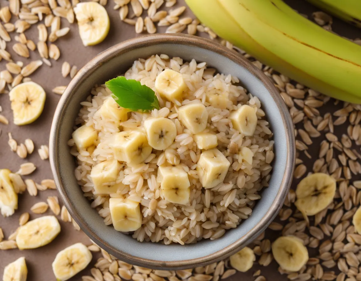 Arroz con Banana Saludable para Diabetes Tipo 1