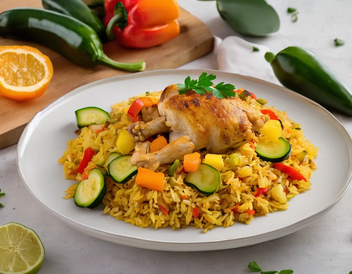 Arroz con Pollo y Verduras Low-FODMAP
