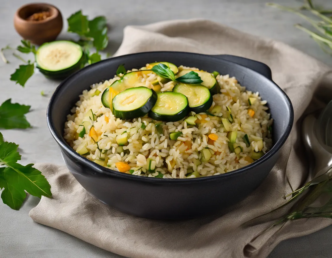 Arroz Suave con Calabacín y Zanahoria