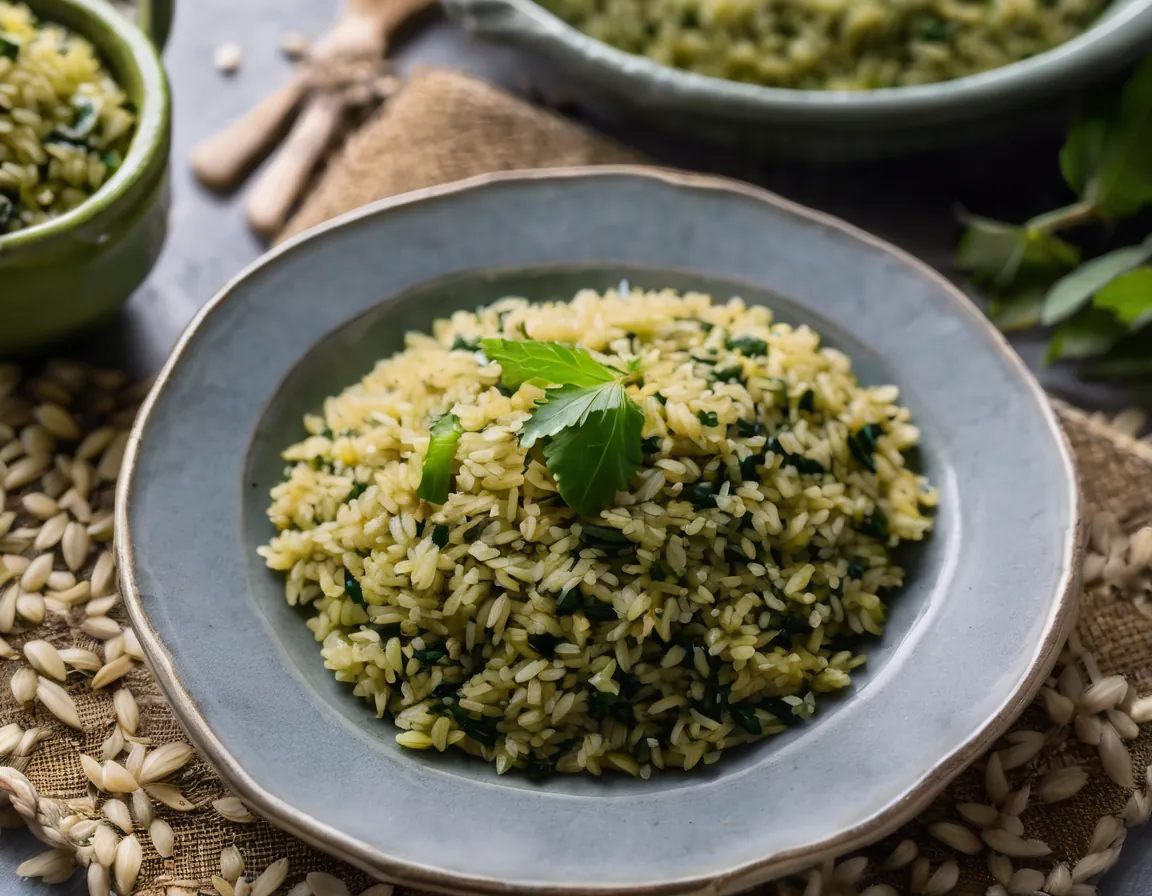 Arroz Verde con Espinacas para Intolerancia a la Fructosa