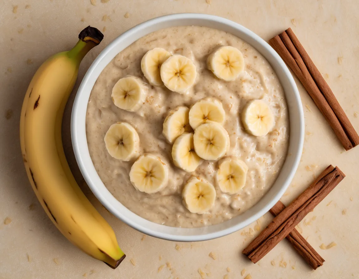 Avena Cremosa con Banana y Canela Latina Adaptado para Hipercolesterolémia