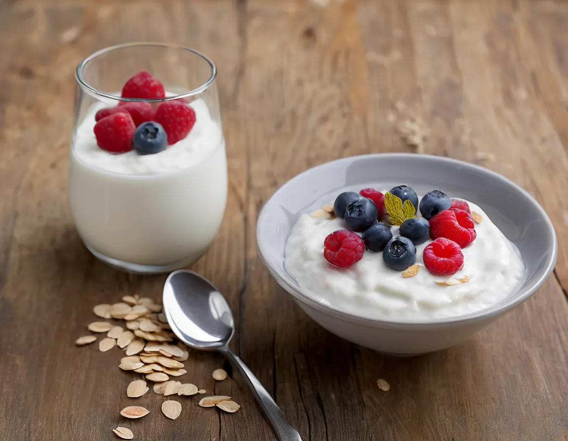 Avena Cremosa con Yogur y Frutas Suaves