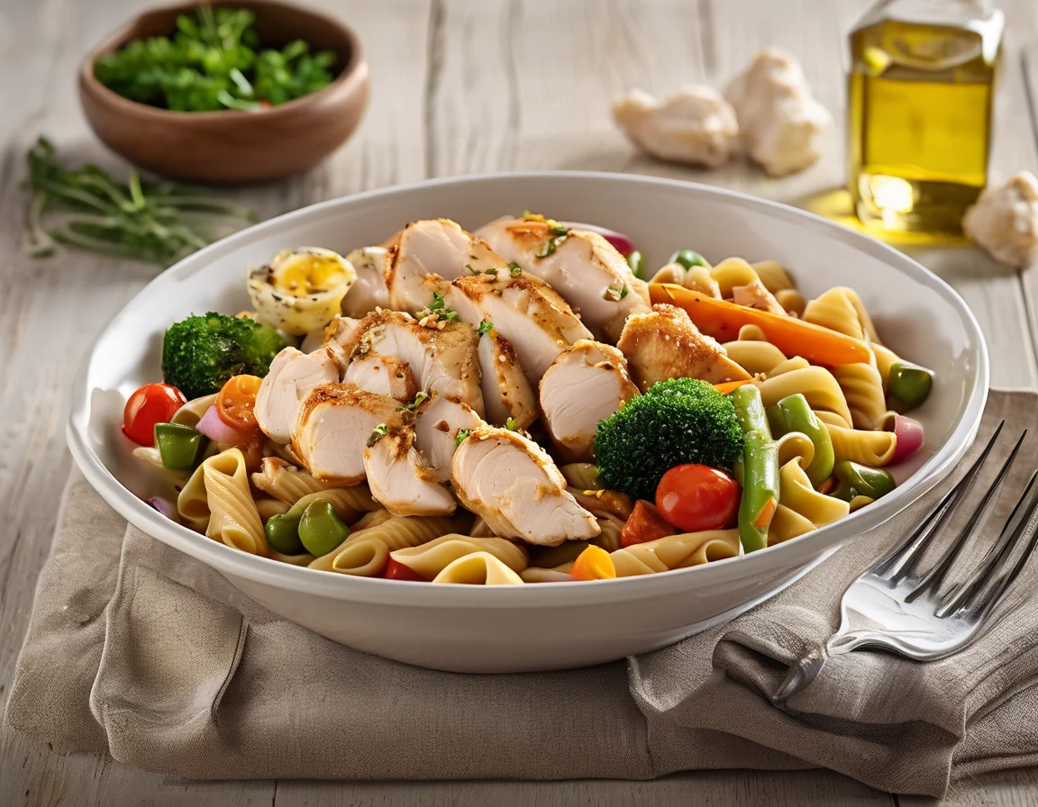 Pollo con Pasta Integral al Estilo Latino