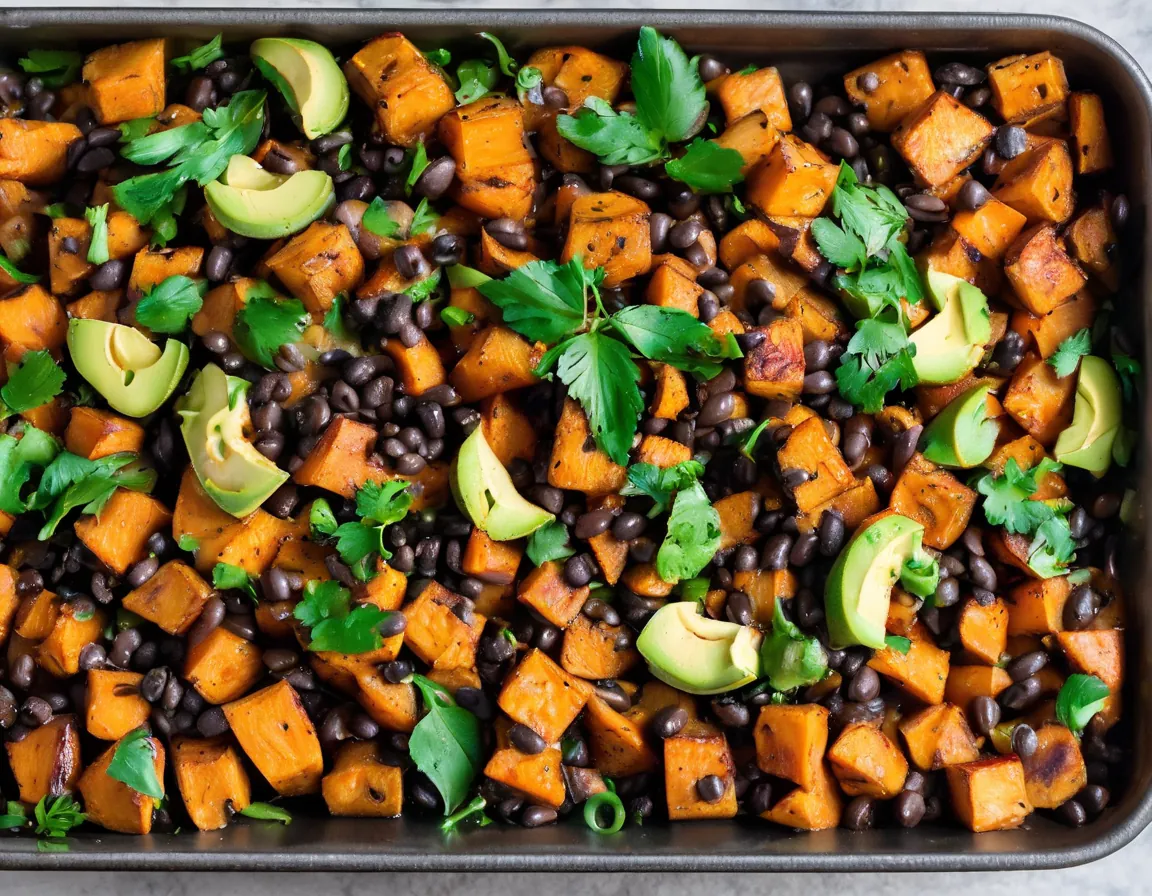 Batatas al Horno con Espinacas y Garbanzos