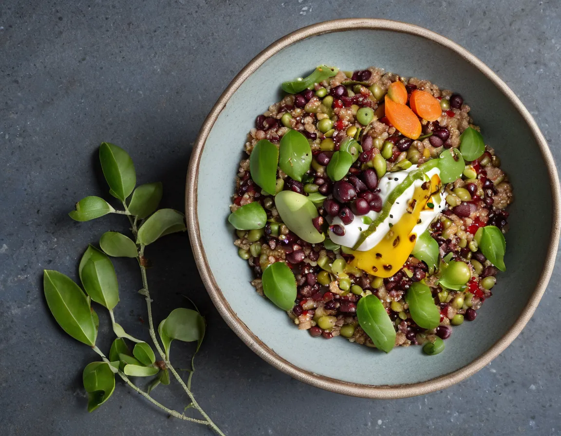 Bol de Habas y Quinoa Bajo en Fructosa