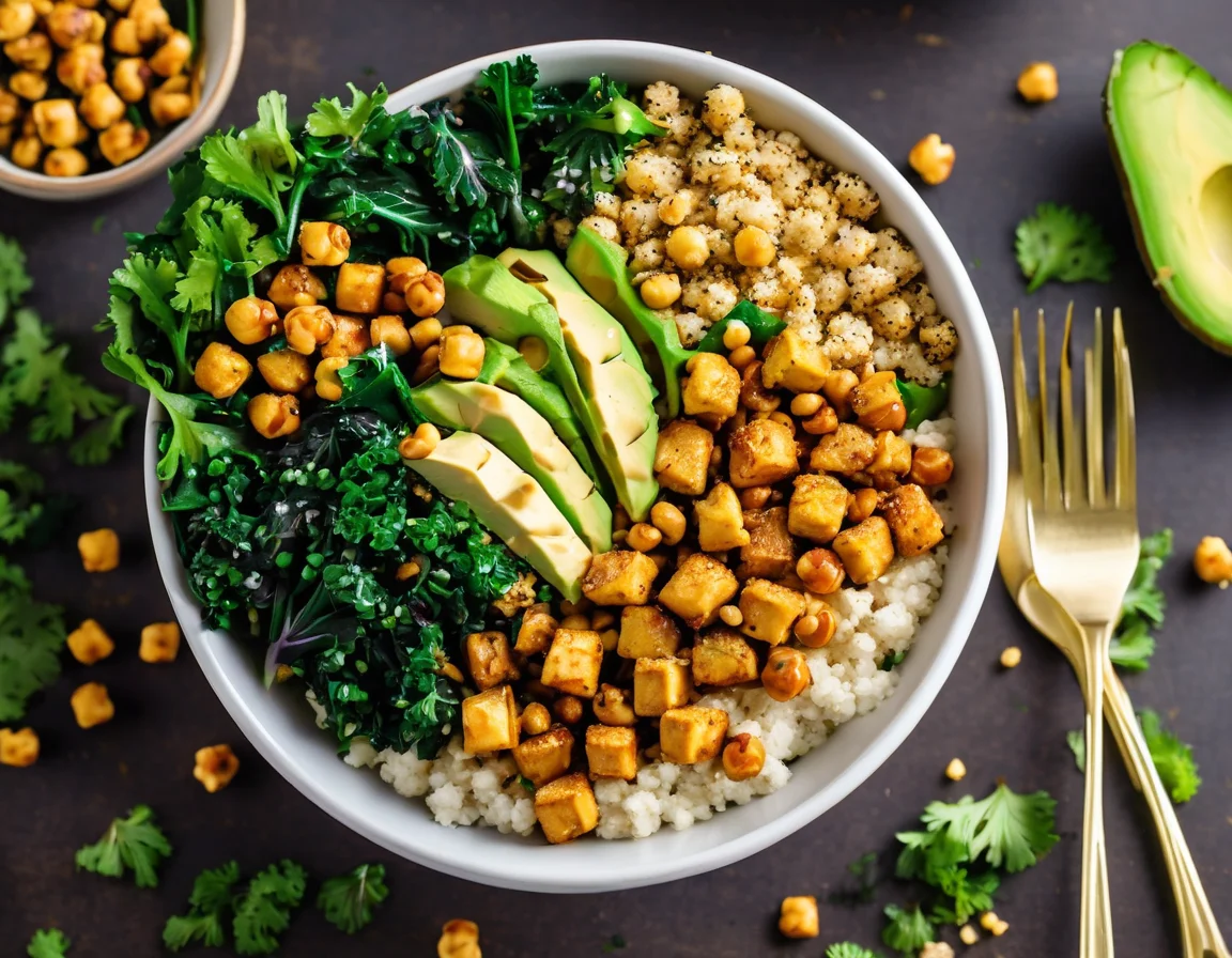 Tofu a la Española con Garbanzos y Espinacas