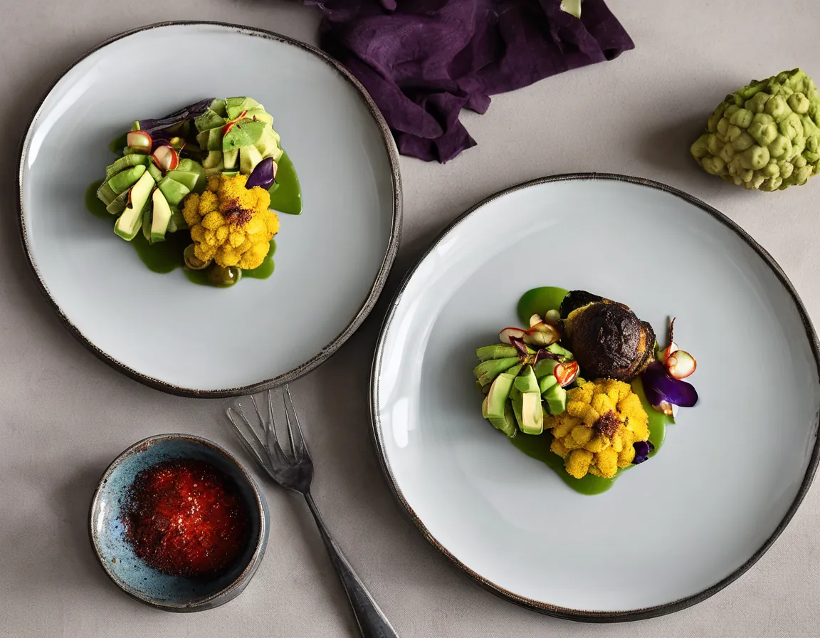 Coliflor Asada con Especias Suaves y Aguacate