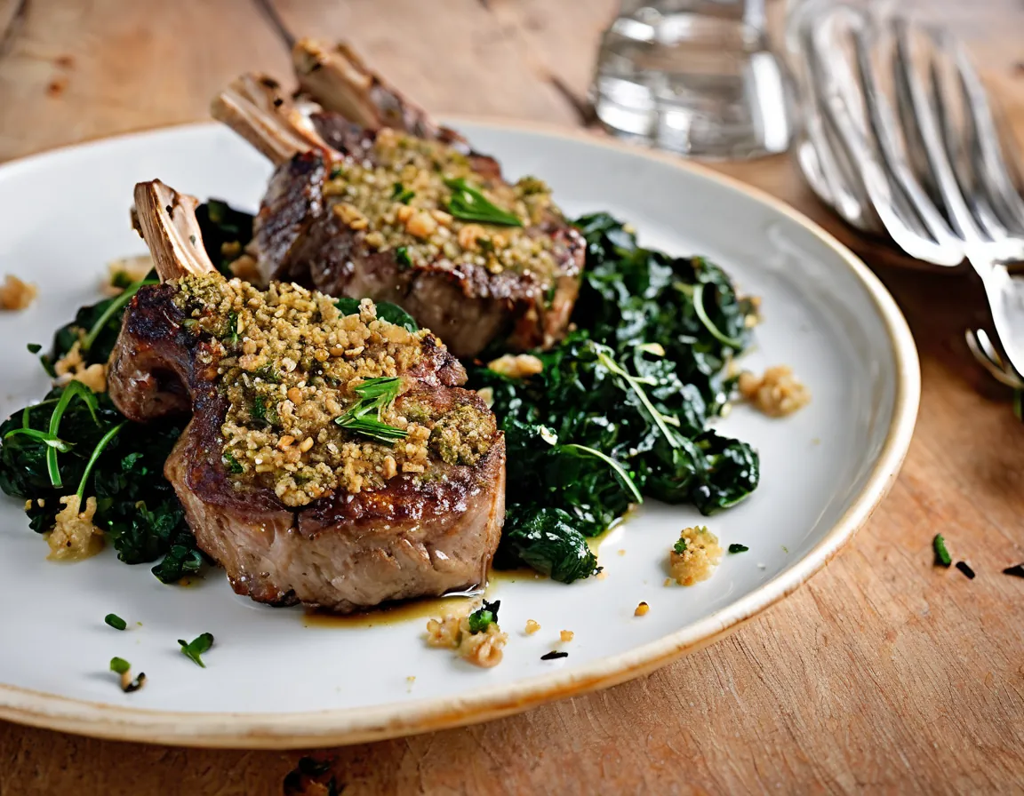 Cordero a la Parrilla con Ensalada de Rúcula y Limón