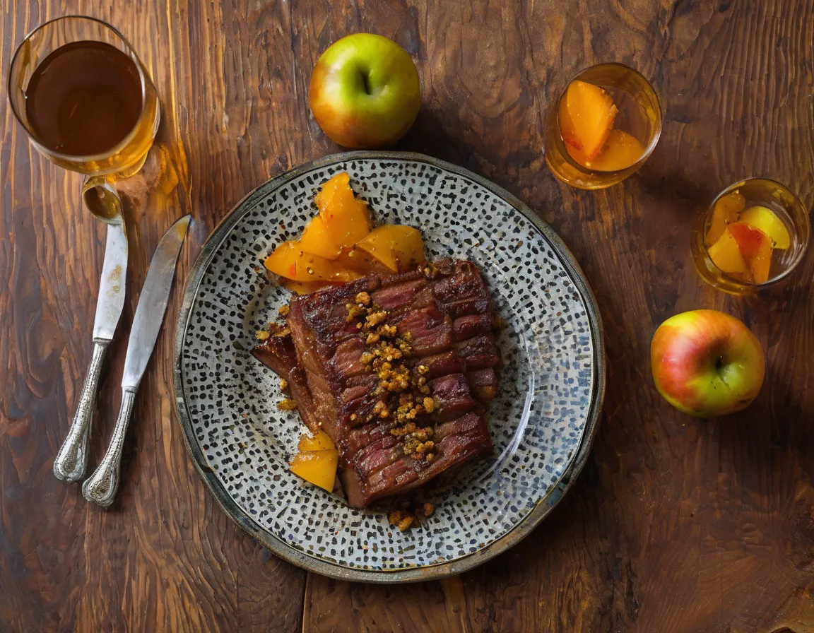 Cordero con Manzana Asada y Quinoa