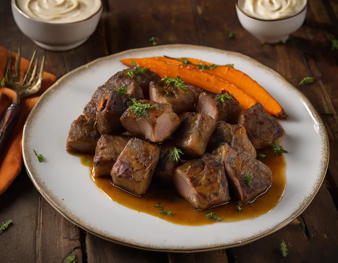 Cordero con Zanahorias Asadas al Estilo Latino