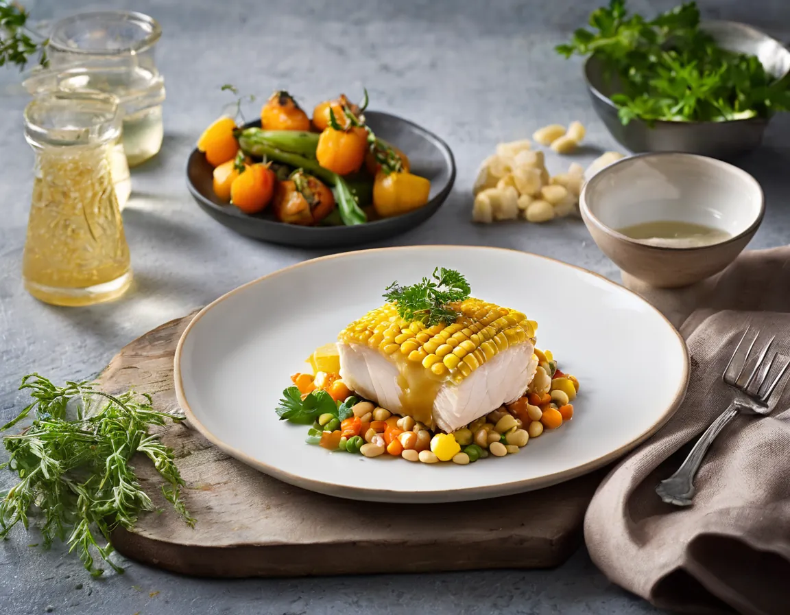 Cuscús de Maíz con Pollo y Verduras