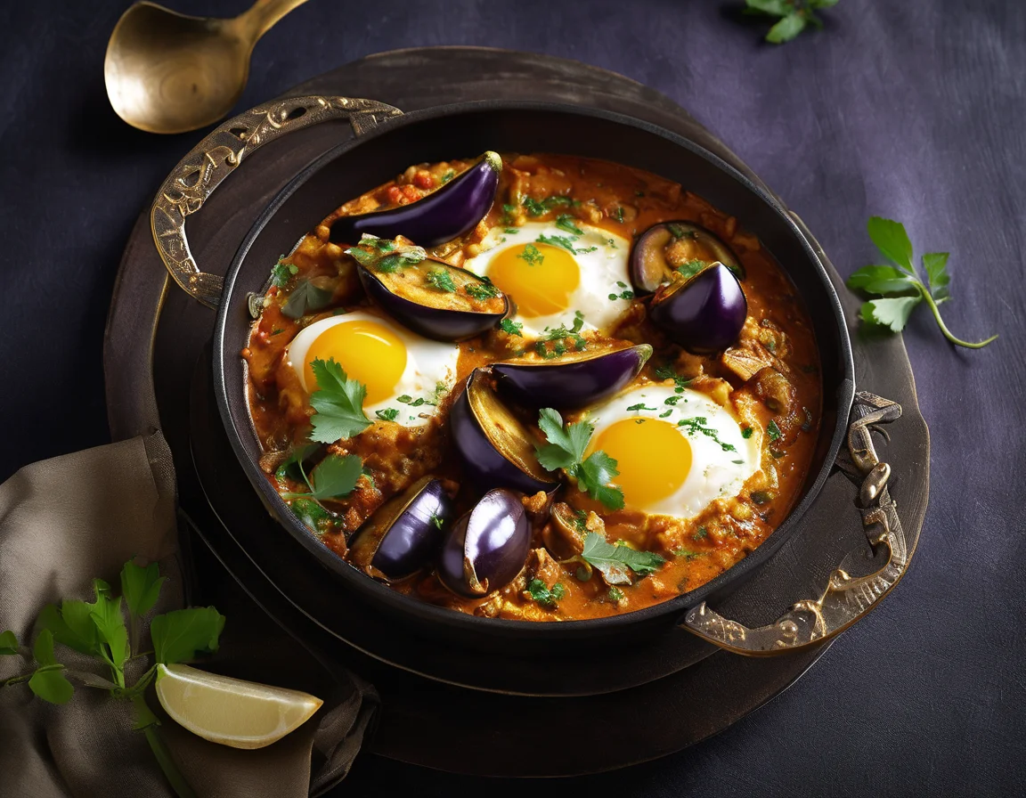 Moqueca de Berenjena con Huevos Camperos