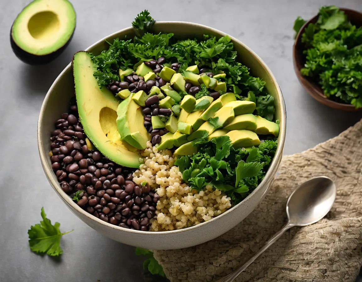 Ensalada de Aguacate y Garbanzos con Vinagreta de Limón