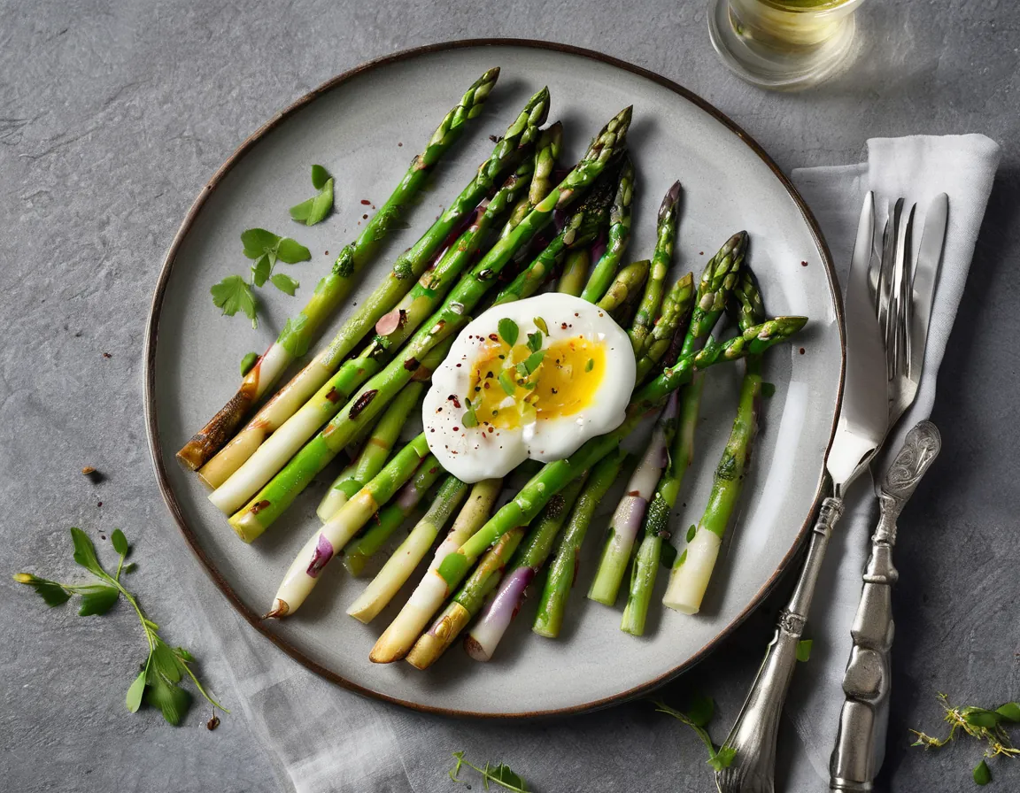 Ensalada de espárragos asados estilo canadiense